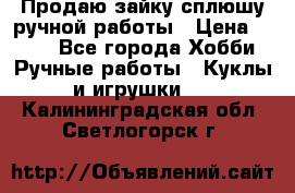 Продаю зайку сплюшу ручной работы › Цена ­ 500 - Все города Хобби. Ручные работы » Куклы и игрушки   . Калининградская обл.,Светлогорск г.